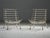 Set of Two White Rib Chairs in Metal, 1950's A set of two rib "Costella" chairs, in the style of Martin Eisler and Carlo...