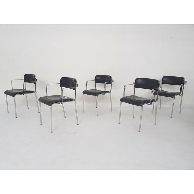 Dining Chairs by Aryform, Sweden, 1970s, Set of 5 For Sale - Image 4 of 15