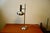 Brushed aluminum desk lamp, space age relabel, adjustable height and head rotation, in good condition This piece is...