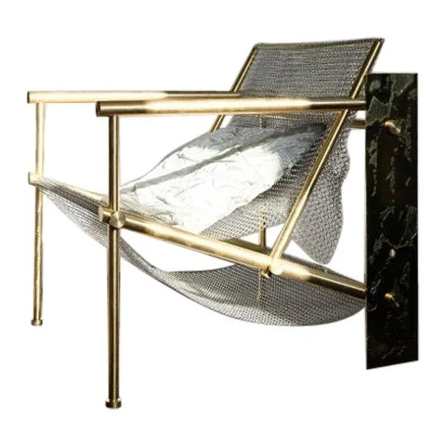 Black VC01 Brass Armchair by Chanel Kapitanj For Sale - Image 8 of 8