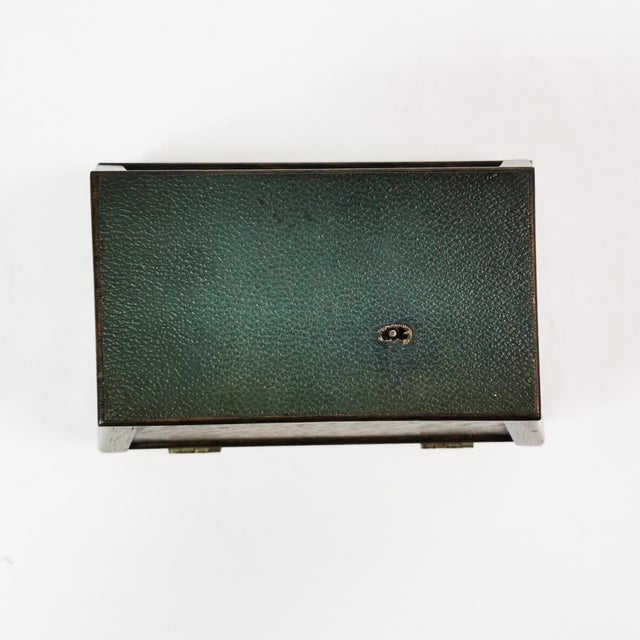 Brown Vintage Danish Art Deco Wooden Box, 1930s For Sale - Image 8 of 9