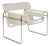 Mid-Century B3 Wassily Armchair in White Teddy Fabric by Marcel Brauer, Italy, 1990s For Sale