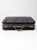 Animal Skin Antique 1920s Black Leather Suitcase With Brass Hardware For Sale - Image 7 of 14