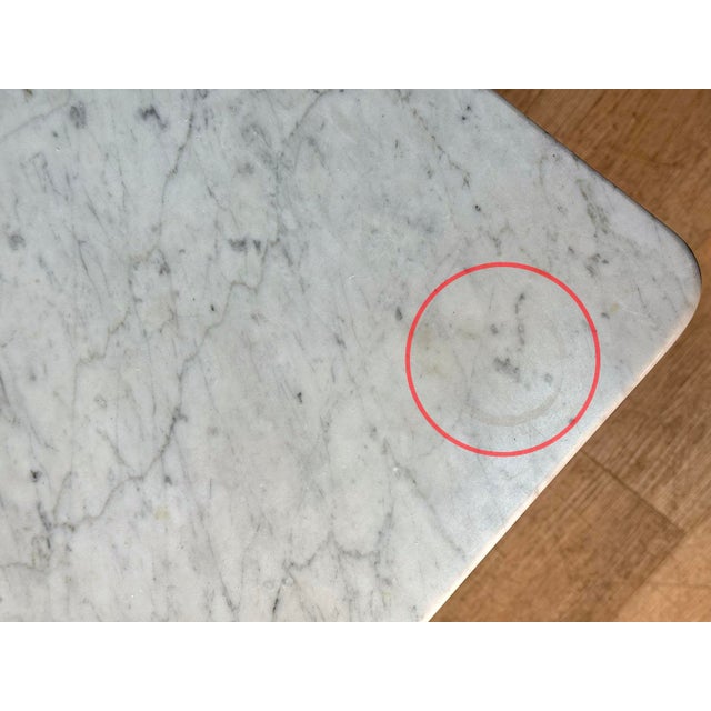 Antique Eastlake Victorian Walnut Marble Top Rectangle Parlor Table For Sale - Image 10 of 16