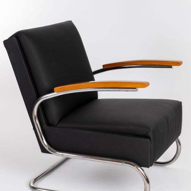 1930s Set of Vintage Cantilever Armchairs, 1930s For Sale - Image 5 of 8