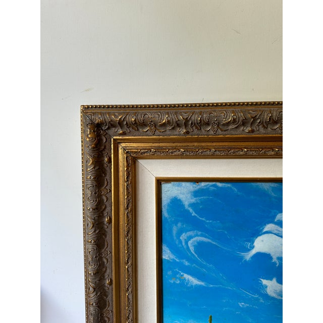 Up for consideration is a beautiful painting of the desert in a gold frame. This would look lovely in your home and it is...