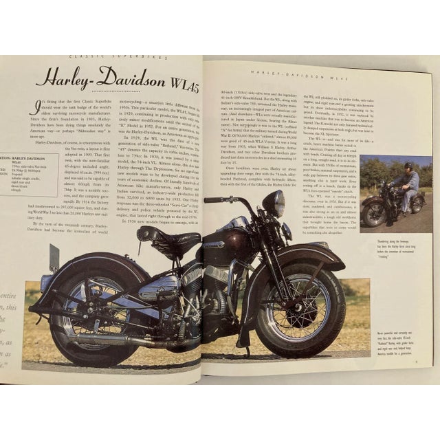 Paper Classic Superbikes From Around the World Coffee Table Book Hardcover 2003 For Sale - Image 7 of 13
