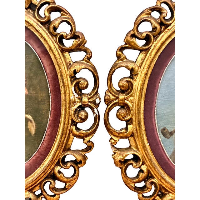 Wood Pair of “Old World” Elder Portraits in Giltwood Frames For Sale - Image 7 of 8