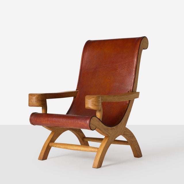 Description Pair of Butaque Arm Chairs Attributed to Clara Porset Mexico, c1947 Cypress wood ‘Butaque’ armchairs...