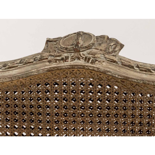 Wood French Provincial Cane Paneled Magazine Rack For Sale - Image 7 of 9