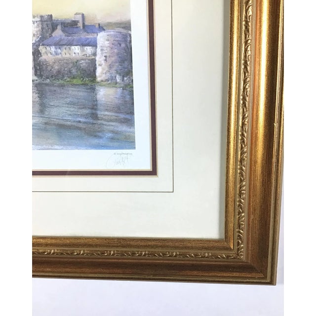 1980s Gold Framed Print of King John’s Castle by Philip Gray For Sale - Image 5 of 12