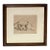 Louis Remmell (American 1920's) Impressionist Ink Wash Drawing - Portrait of a Puppy Dog For Sale