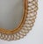 Vintage Italian Rattan Wall Mirror, 1960s For Sale - Image 6 of 12