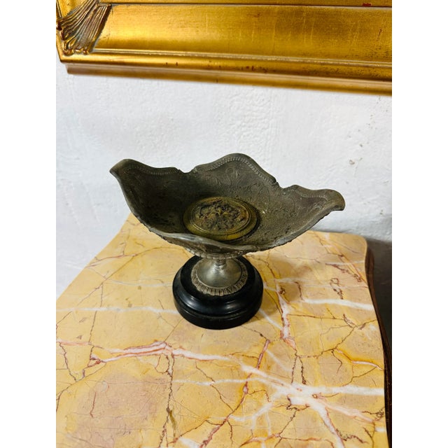 Bronze Bowls on Pedestal, a Pair For Sale - Image 11 of 11