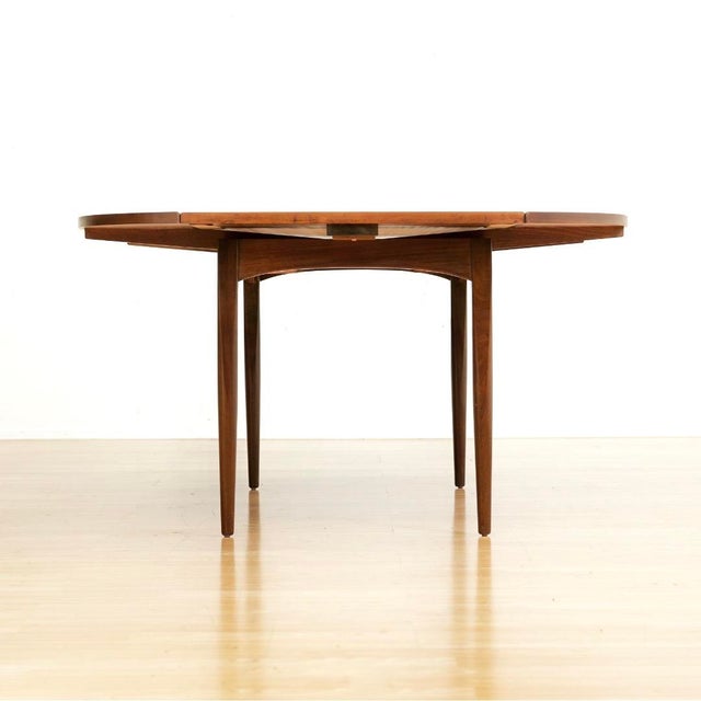 Brown Mid Century Extending Dining Table Attributed to Elliots of Newbury For Sale - Image 8 of 9