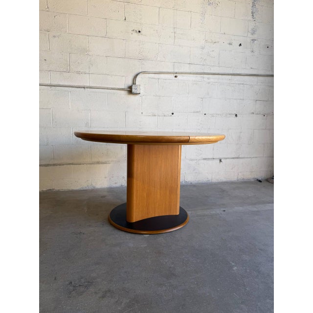 Mid 20th Century Mid 20th Century Skovby Sm33 Danish Teak Round Dining Table Expandable Butterfly Extension For Sale - Image 5 of 10