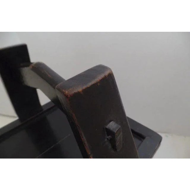 Vintage Square Chinese Painted Rice Carrier Bucket with Lid For Sale - Image 4 of 8