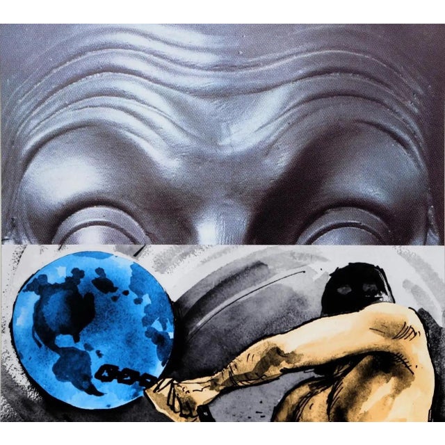 Contemporary Contemporary John Baldessari, "Eyebrows Furrowed Foreheads Figure, Framed" For Sale - Image 3 of 10