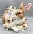 Farmhouse Fitz & Floyd Botanical Bunny Rabbit Family Ceramic Cookie Jar – Cottagecore / Spring For Sale - Image 13 of 18