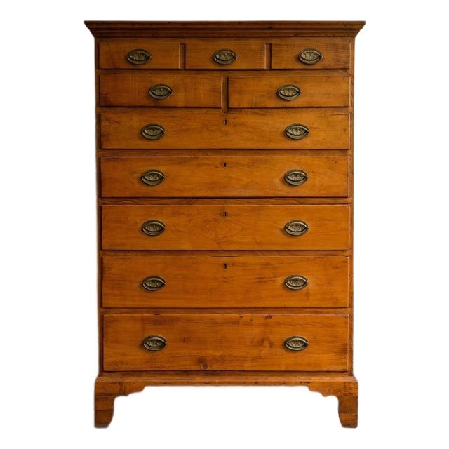 18th-Century American Chippendale Maple Tall Chest, Rhode Island, Circa 1780 For Sale