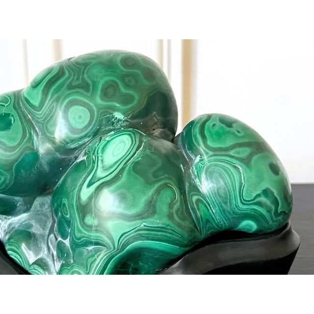 Malachite Rock on Display Stand as a Chinese Scholar Stone For Sale - Image 9 of 10