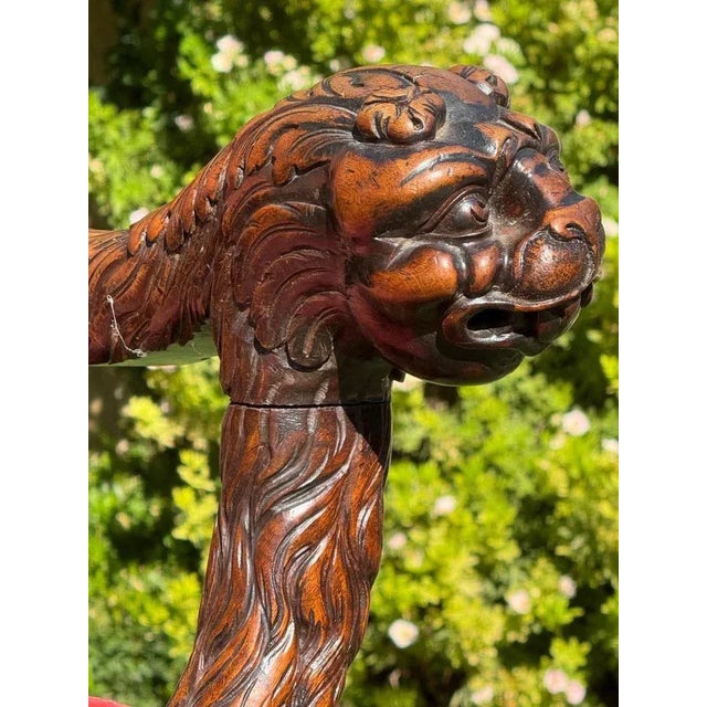 Brown Renaissance Style Walnut Armchair For Sale - Image 8 of 13