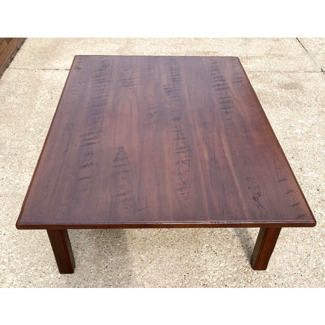 They don't make them how they used to... literally! This amazing, large, low table was handmade of solid wood by the...
