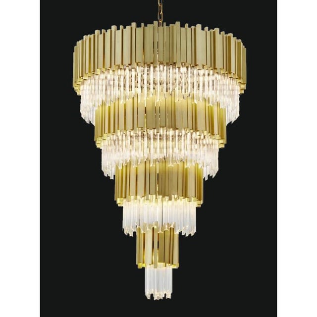 Collection Jupiter Chandelier in Metal and Crystal by Jago For Sale - Image 14 of 18