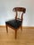 Biedermeier Shovel Chair in Walnut Veneer & Black Leather, Austria, 1820s For Sale - Image 11 of 18