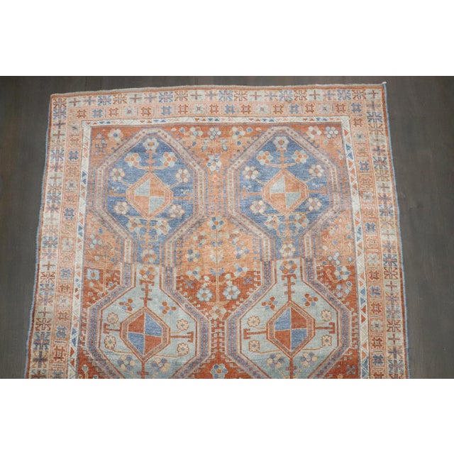 Persian Early 20th Century Tribal Persian Shiraz Small Rug - 3'11" x 5'8" For Sale - Image 3 of 11