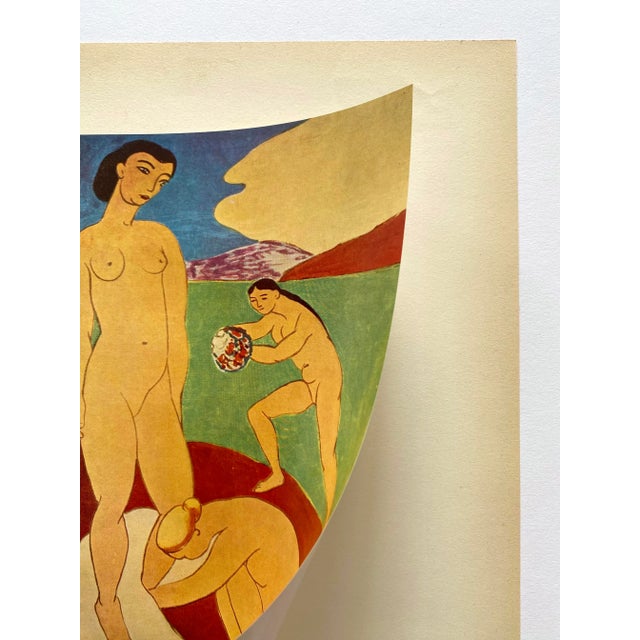 Peach Henri Matisse Vintage 1958 Fine Art Lithograph Print " Luxury, Calm, and Voluptuousness " 1907 For Sale - Image 8 of 12