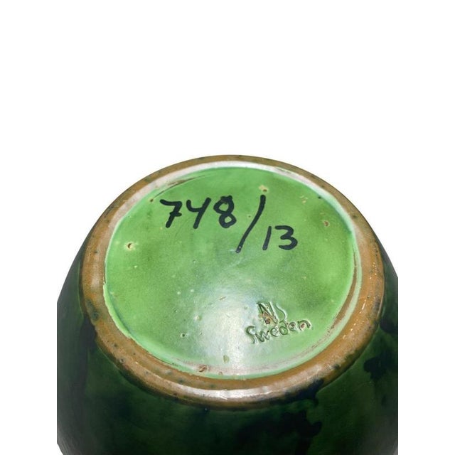 1930s Vase by Erik Mornils, Nittsjö, Sweden, 1930s For Sale - Image 5 of 6