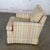 Mid 20th Century Mid to Late 20th Century Traditional Club Chair by Henredon With Striped Pastel Fabric For Sale - Image 5 of 18