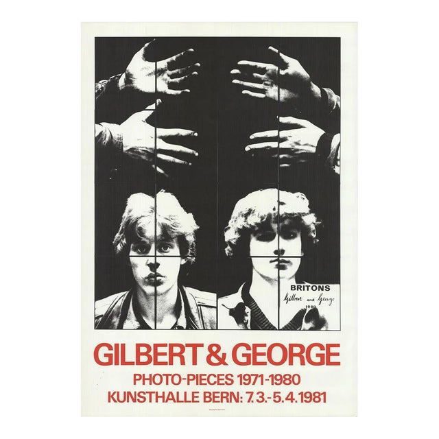 1981 Gilbert & George 'Photo-Pieces 1971-1980' Black,Red Germany Offset Lithograph For Sale