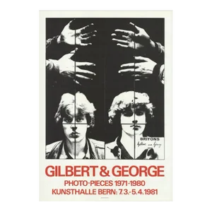 1981 Gilbert & George 'Photo-Pieces 1971-1980' Black,Red Germany Offset Lithograph