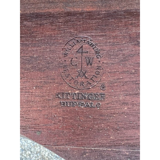 Kittinger Colonial Williamsburg Mahogany Tea Table For Sale - Image 9 of 10
