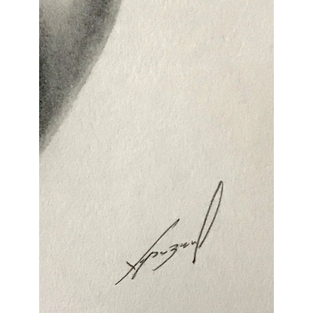 Vintage Original Drawing Standing Nude Woman Artist Signed For Sale In New York - Image 6 of 7