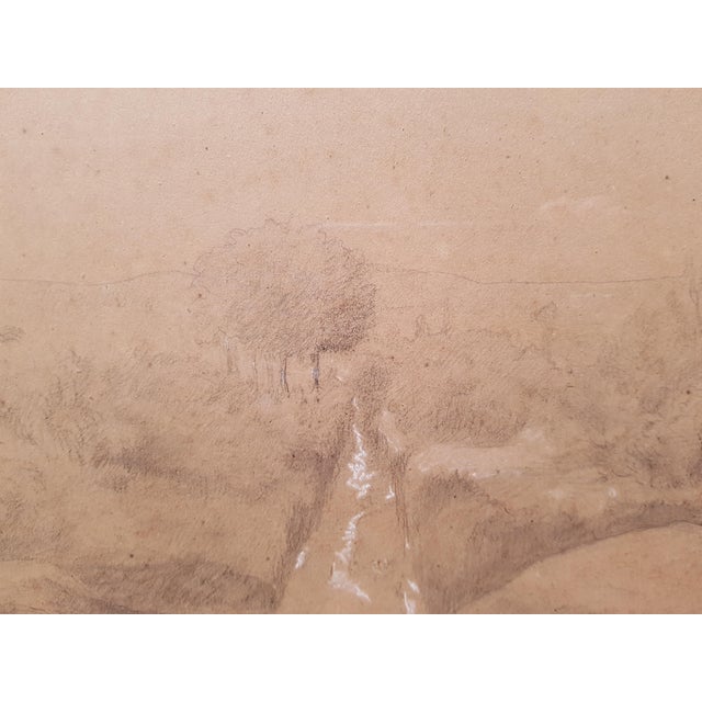 Rousseau Theodore - 1840 - Landscape With Rocks - Large Drawing For Sale - Image 13 of 14