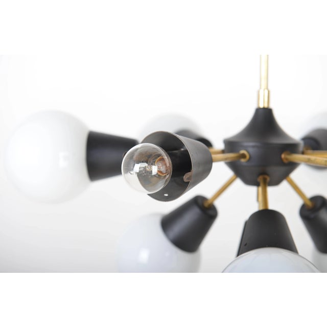 1970s Mid-Century Sputnik Hanging Light from Kamenický Šenov, 1970s For Sale - Image 5 of 6