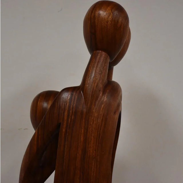 Danish Monumental Carved Teak Sculpture Chairish