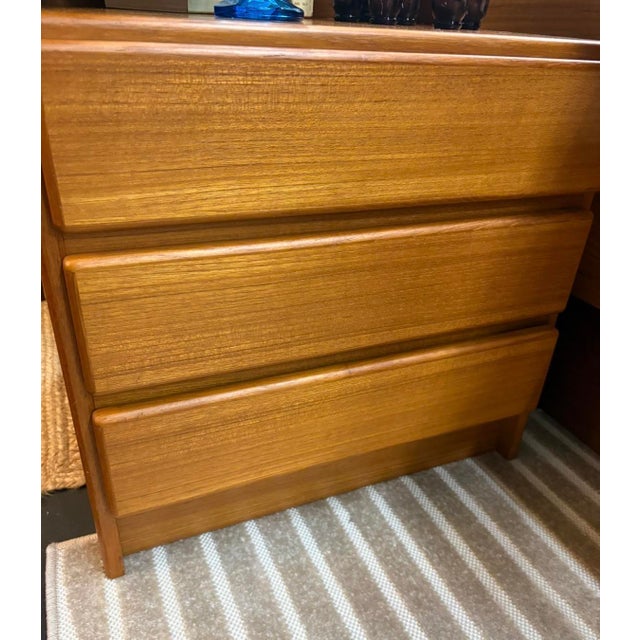 Mobican Teak Queen Bedframe W/ Nightstands For Sale - Image 10 of 14