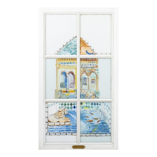 Mily Possoz, Six-Piece Composition, 20th Century, Painting on Glass Panels For Sale