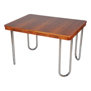 Bauhaus Folding Table in Oak by J. Halabala for Up Zavody, Czech, 1930s For Sale