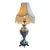 1950s Italian Hand-Painted Capodimonte Porcelain Lamp For Sale