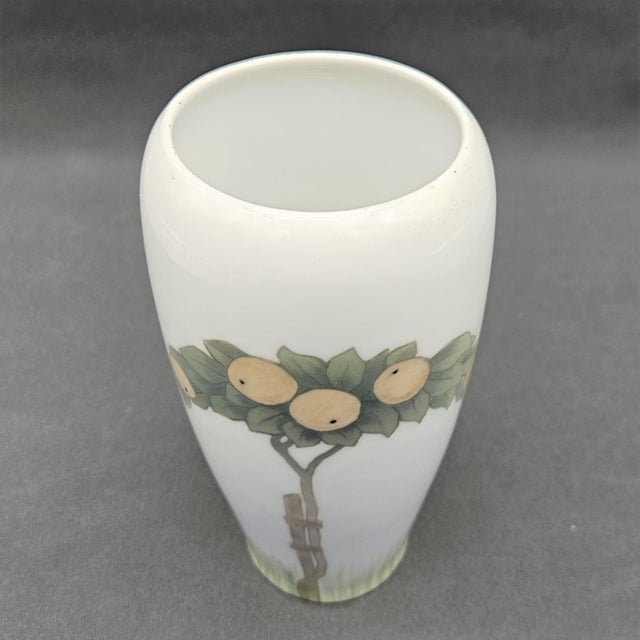 Art Nouveau Porcelain Vase from Royal Copenhagen, 1890s, in Flawless conditions. Designed 1890 to 1919 This piece has an...