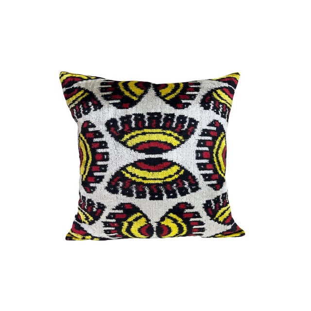 Velvet Silk Cushion Cover with Eye Design, 2000s For Sale - Image 11 of 11