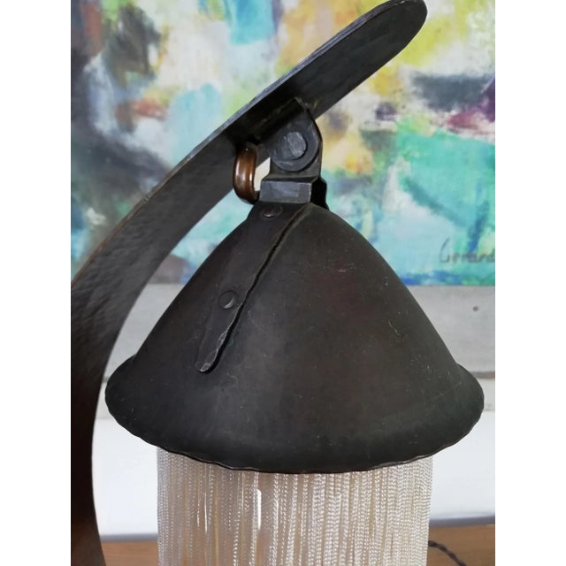 Antique Amsterdam School Table Lamp For Sale - Image 10 of 12