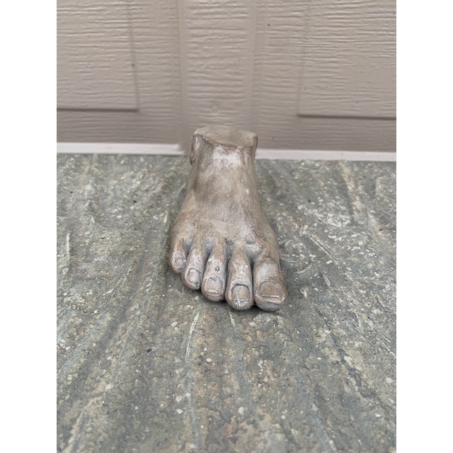 Grand Tour Style Greek or Roman Plaster Foot Sculpture For Sale - Image 4 of 7