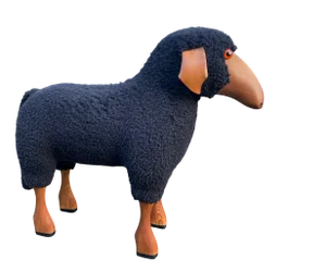 Black Wool Sheep by Hann Peter Krafft, 1970s