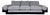 Modern Gray Chevron Bolster Sofa For Sale